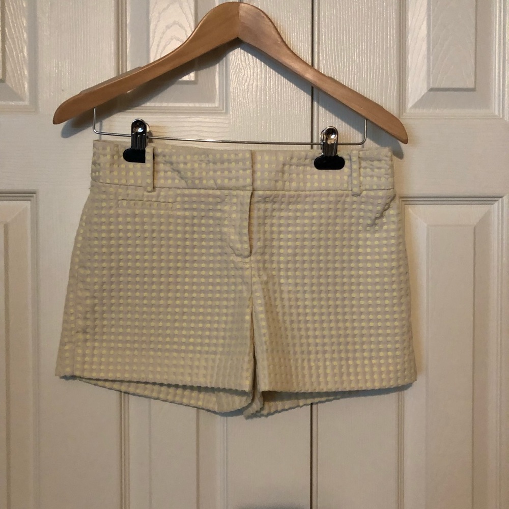 Loft tan with yellow dots shorts